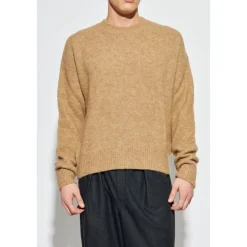 Strik<Ami Paris Crew Neck Sweater Beige
