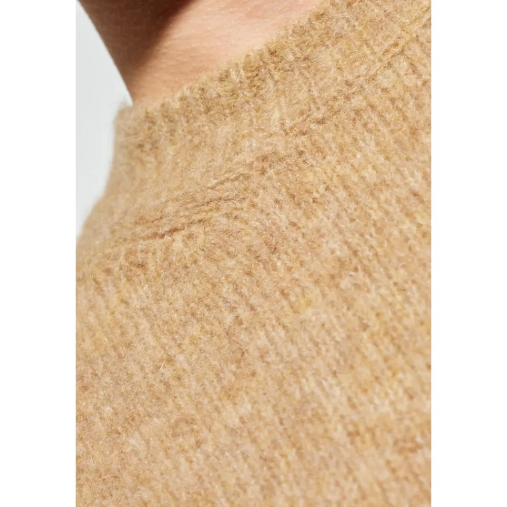 Strik<Ami Paris Crew Neck Sweater Beige