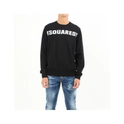Sweatshirts<Dsquared2 Crew Neck Sweatshirt Sort