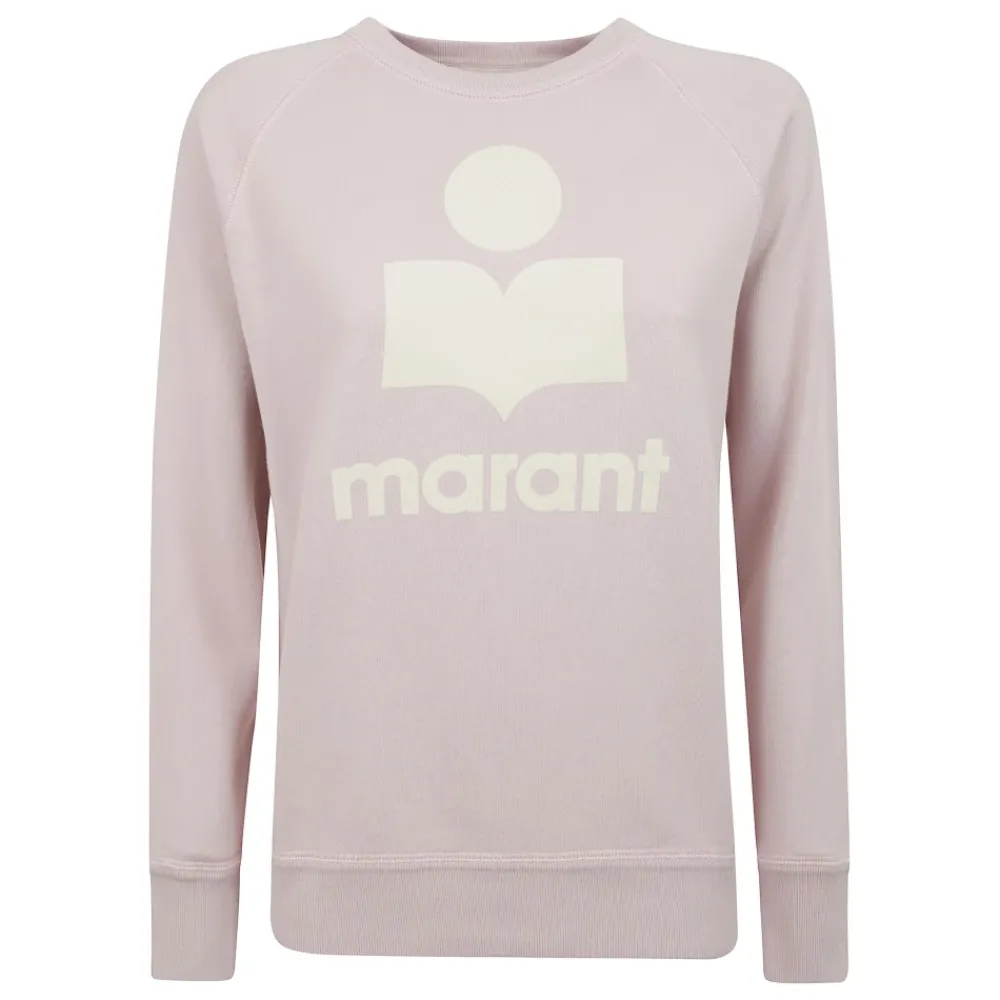 Sweatshirts<Marant étoile Crew Neck Sweatshirt Pink