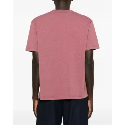 T-Shirts^A.P.C. Crew neck T-shirt med trykt logo Rød