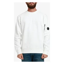 Trøjer|Sweatshirts^C.P. Company Crewneck Sweatshirt Hvid