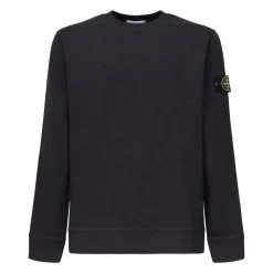 Trøjer|Sweatshirts^Stone Island Crewneck Sweatshirt Blå