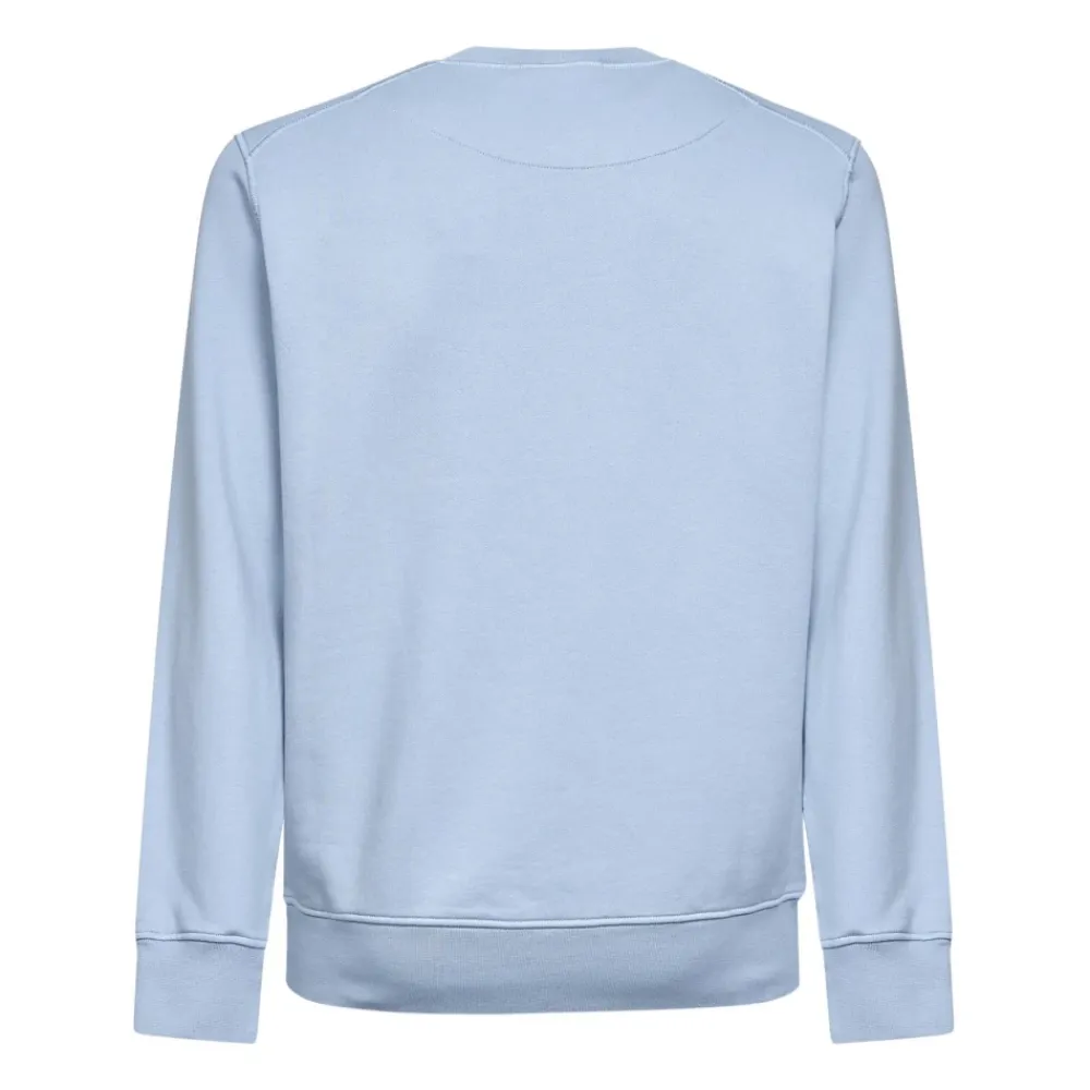 Trøjer|Sweatshirts<Stone Island Crewneck Sweatshirt Blå