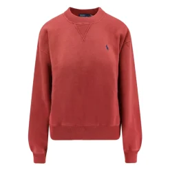 Sweatshirts<Polo Ralph Lauren Crew-neck Sweatshirt Rød