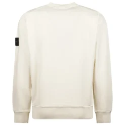 Trøjer|Sweatshirts^Stone Island Crewneck Sweatshirt Hvid