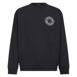 Sweatshirts<Stone Island Crewneck Sweatshirt Sort