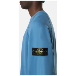 Sweatshirts^Stone Island Crewneck Sweatshirt Blå