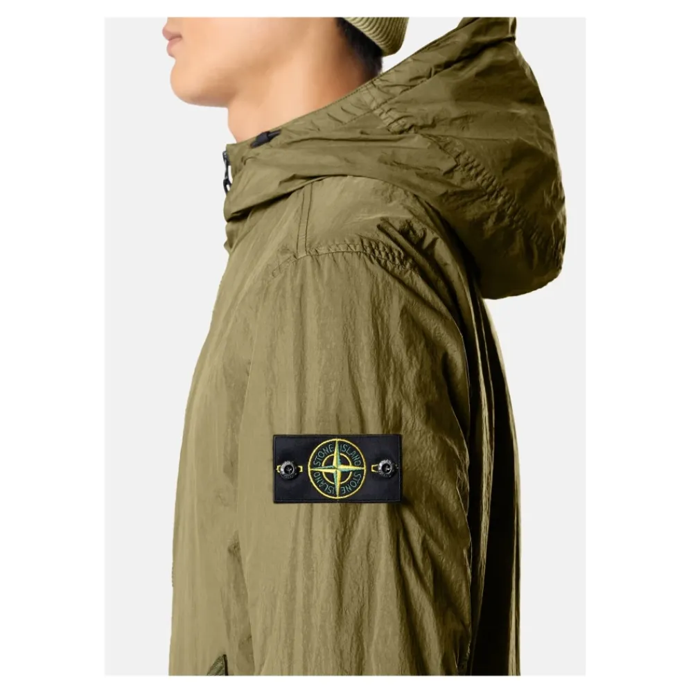 Skaljakker^Stone Island Crinkle Reps Jacket Grøn