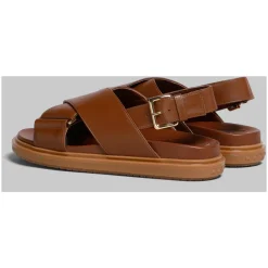 Sandaler<Marni Crisscross Fussbett Sandal Brun