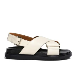 Sandaler<Marni Crisscross Sandal Beige