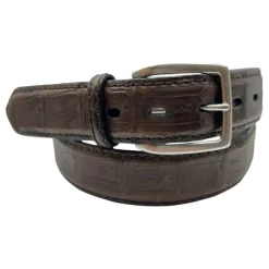 Bælter^Paolo Vitale Crocodile Belt Brun