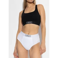 T-Shirts & Toppe^Versace Crop Top Sort