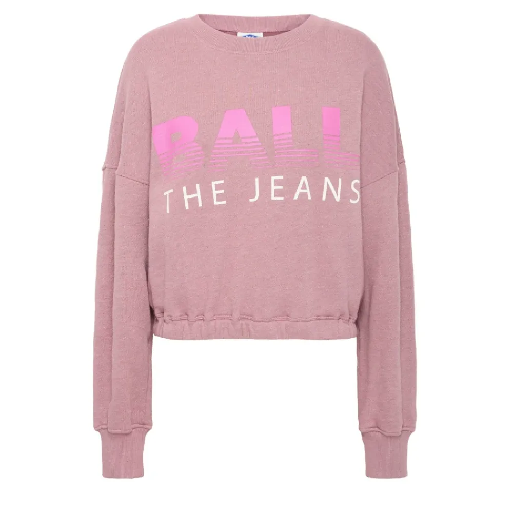 Sweatshirts<Ball Cropped Sweatshirt Wistful Mauve Pink