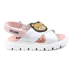 Sandaler^Moschino Cross-strap Platform Sandal Hvid