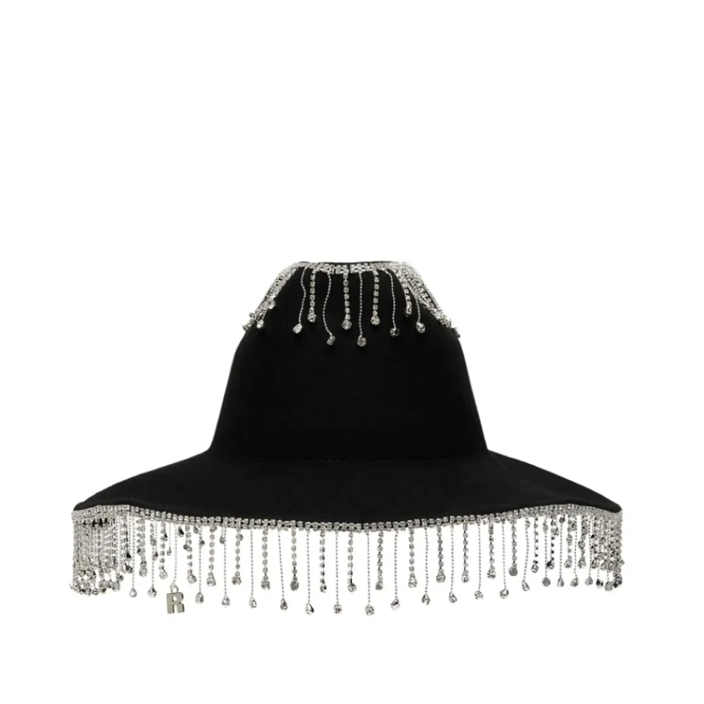Huer & Kasketter<ROTATE Birger Christensen Crystal Cowboy Hat Sort