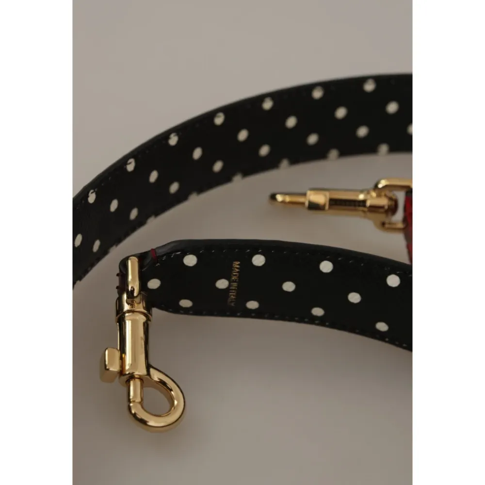Tilbehør Til Tasker^Dolce & Gabbana Crystals Vendbar Skulderrem Rød