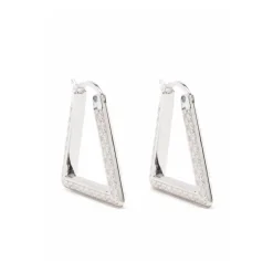 Smykker<Bottega Veneta Cubic Zirconia Sølv e Øreringe Hvid