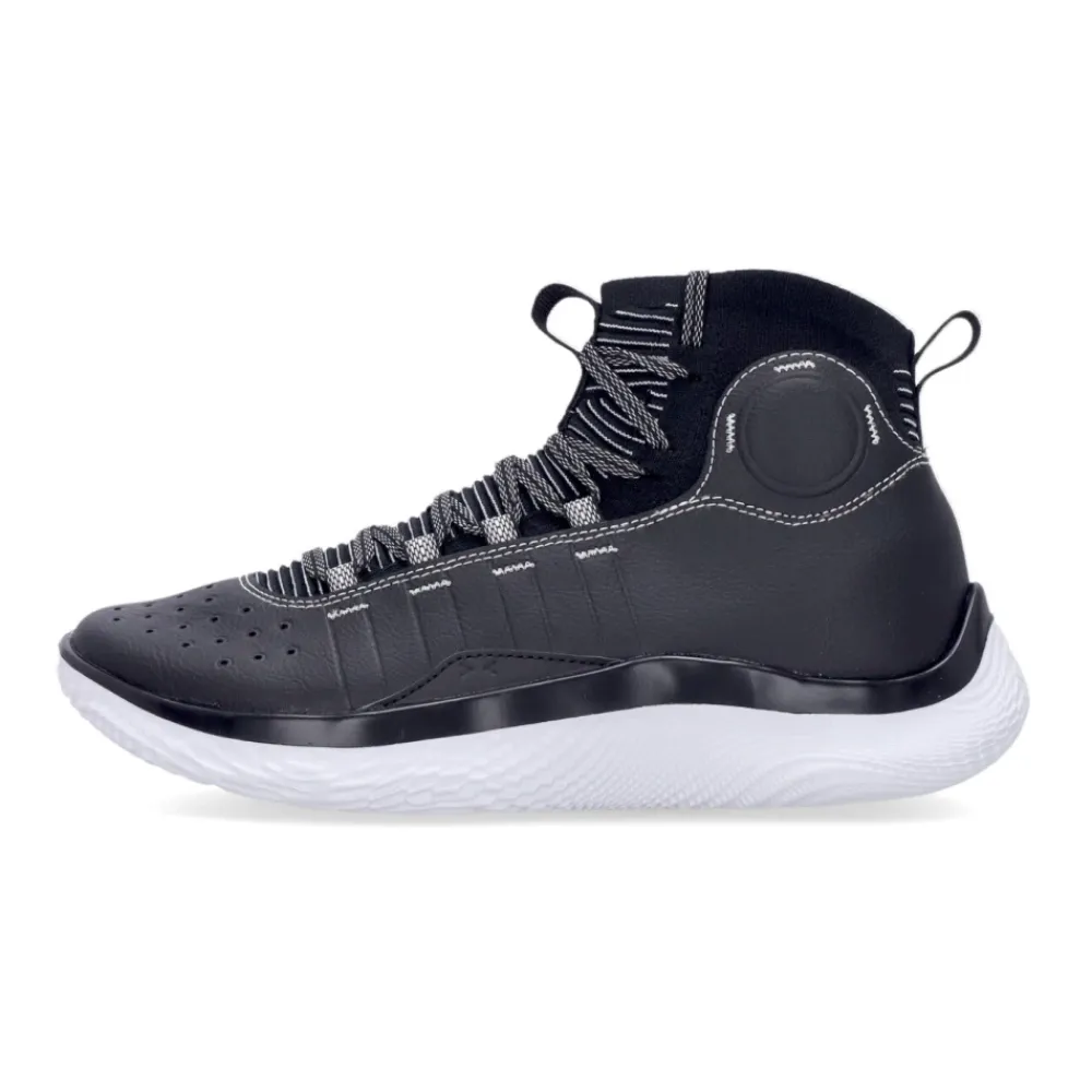 Træningssko<Under Armour Curry 4 Høj Top Basketball Sko Sort