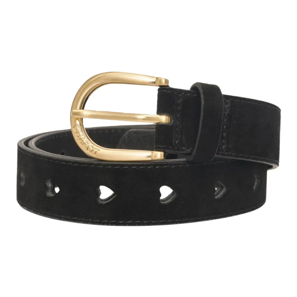 Bælter<FABIENNE CHAPOT Cut It Out Heart Belt Sort