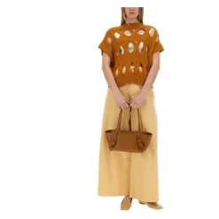 Striktrøjer & Sweatere<Alysi Cut-Out Strikket Sweater Vest Orange