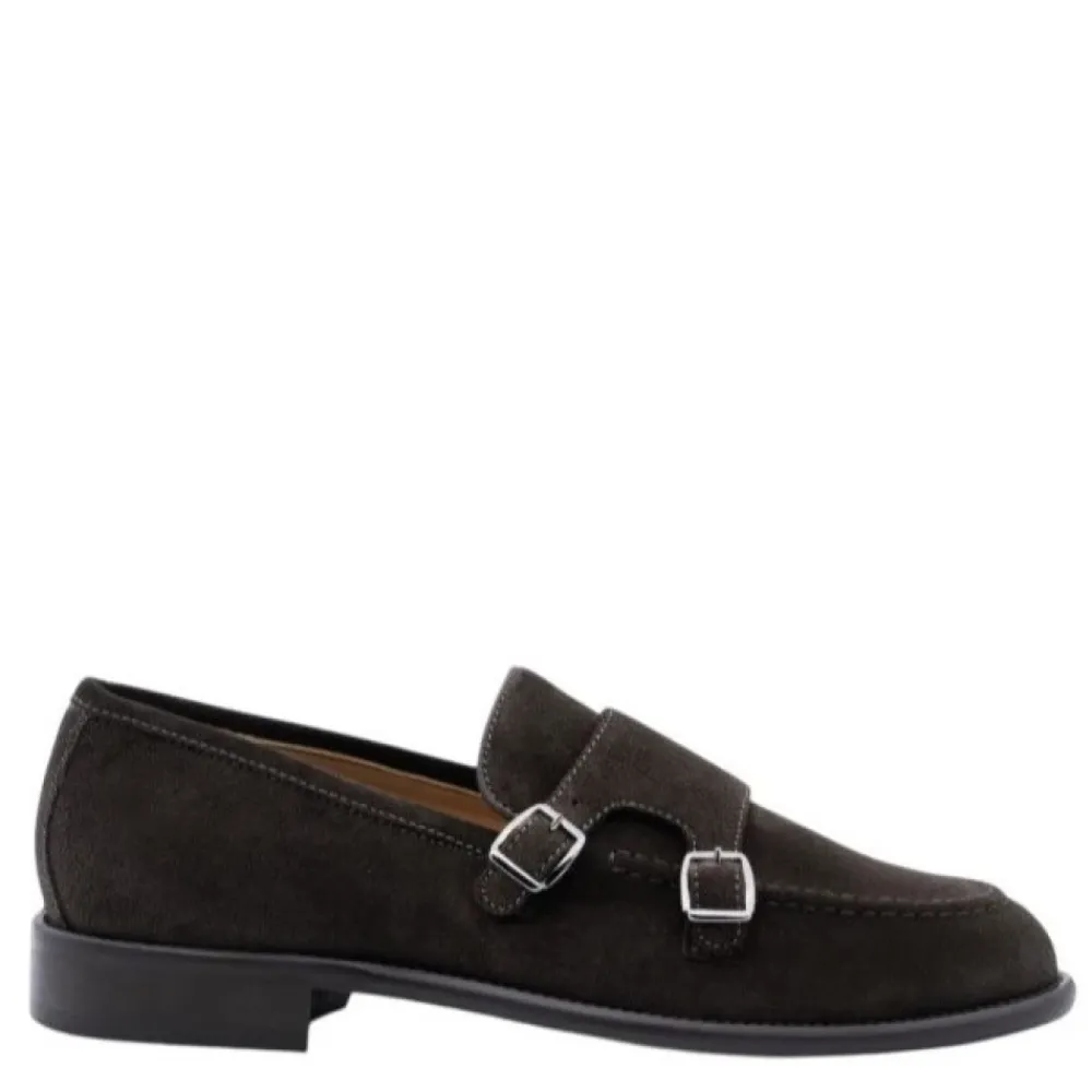Business Sko^Antica Cuoieria 23070-C-VS3.EBONY Loafer med dobbeltspænde Brun