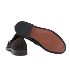 Business Sko^Antica Cuoieria 23070-C-VS3.EBONY Loafer med dobbeltspænde Brun