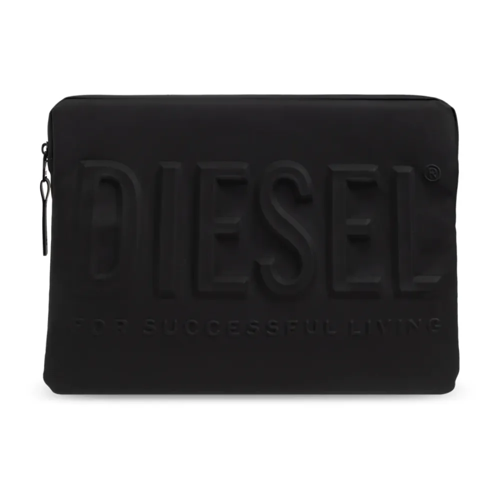 Laptop Tasker<Diesel 3D Biscotto Laptop Sleeve Sort