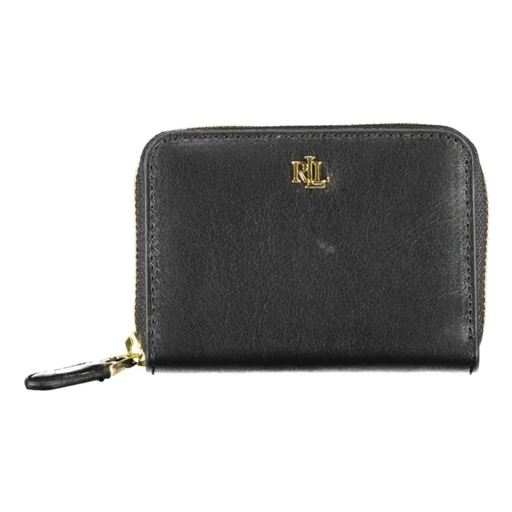 Punge & Kortholder<Ralph Lauren Damepung med lynlåslomme til mønter Sort