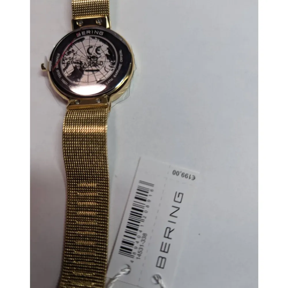 Ure<BERING Dameur Classic 31 mm Armbånd Milanese 14531-338 Gul