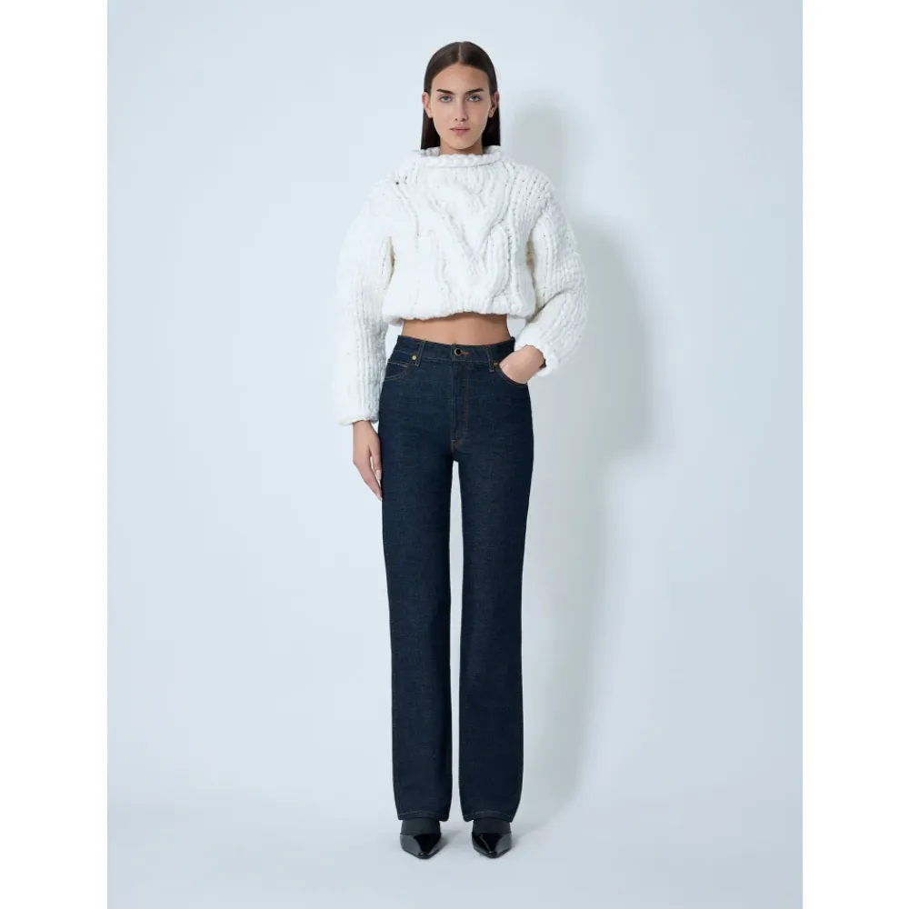 Jeans^Khaite Danielle Jeans Sort