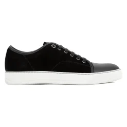 Sneakers<Lanvin DBB1 Læder- og ruskindssneakers Sort