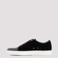Sneakers<Lanvin DBB1 Læder- og ruskindssneakers Sort