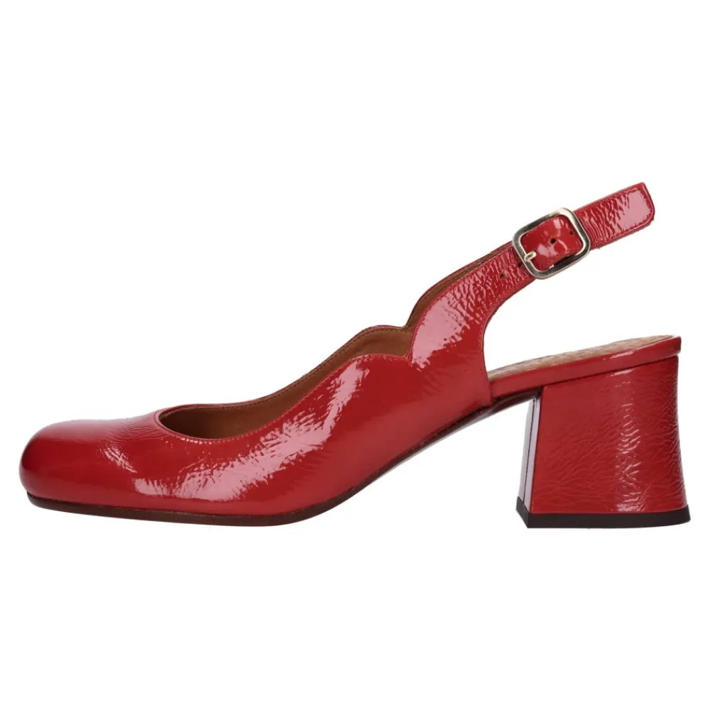 Pumps|Stiletter<Chie Mihara Décolleté Slingback Fadam Læder Pumps Rød