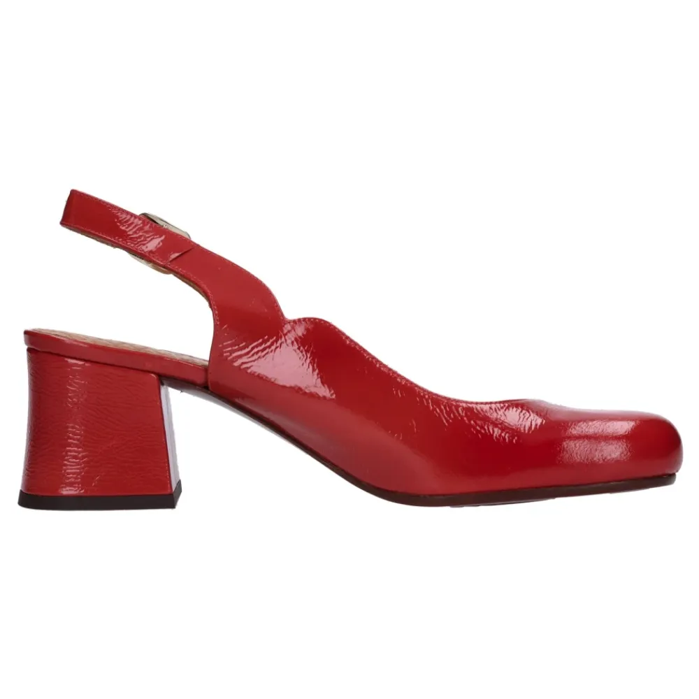 Pumps|Stiletter<Chie Mihara Décolleté Slingback Fadam Læder Pumps Rød