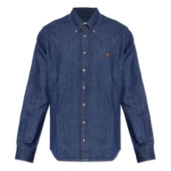 Skjorter^Ami Paris De Coeur Denim Shirt Blå