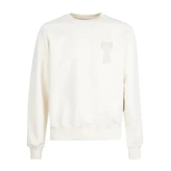 Trøjer|Sweatshirts<Ami Paris De Coeur Patch Sweatshirt Beige