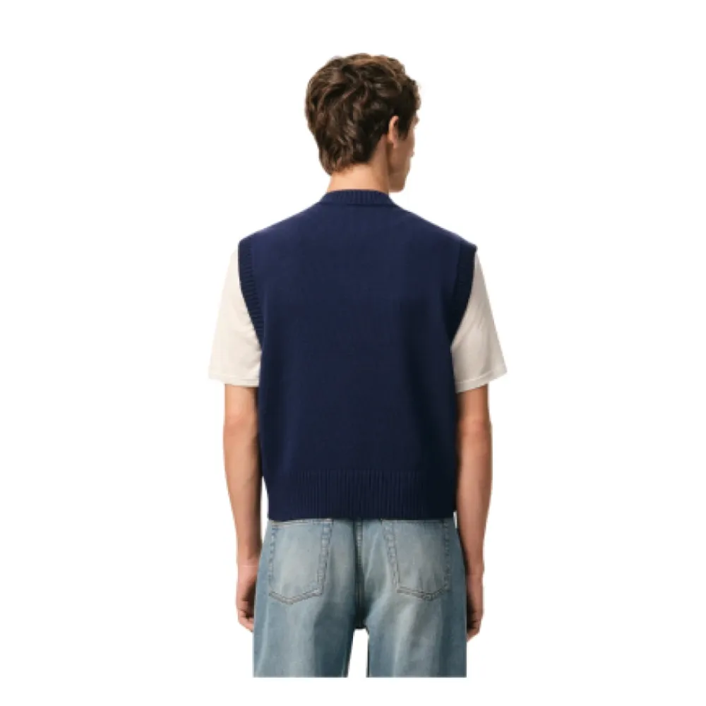 Strik^Ami Paris De Coeur Ærmeløs Sweater Blå