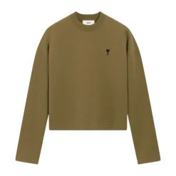 Sweatshirts<Ami Paris De Coeur Sweatshirt Brun