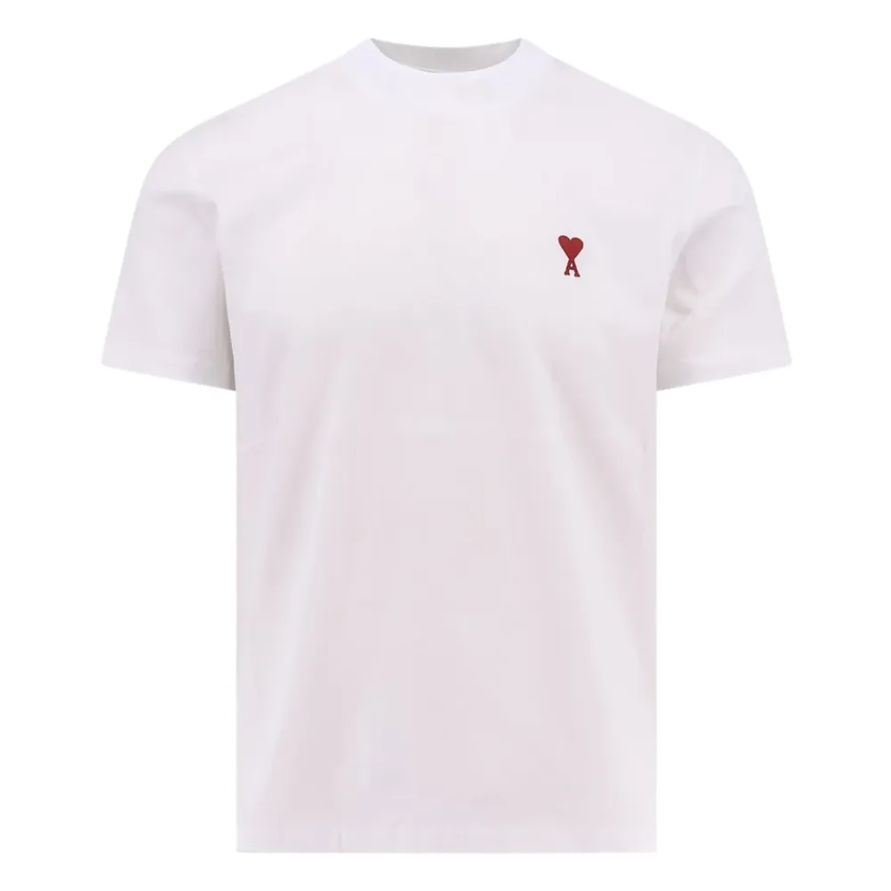 T-Shirts<Ami Paris De Coeur T-shirt Hvid