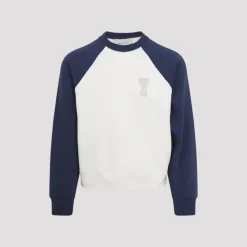 Sweatshirts<Ami Paris De Coeur Two-Tone Sweatshirt Multifarvet