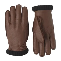 Handsker^Hestra Deerskin Primaloft Rib Handske, Brun