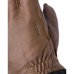 Handsker^Hestra Deerskin Primaloft Rib Handske, Brun