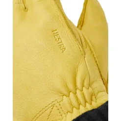 Handsker^Hestra Deerskin Primaloft Rib Handsker, Gul