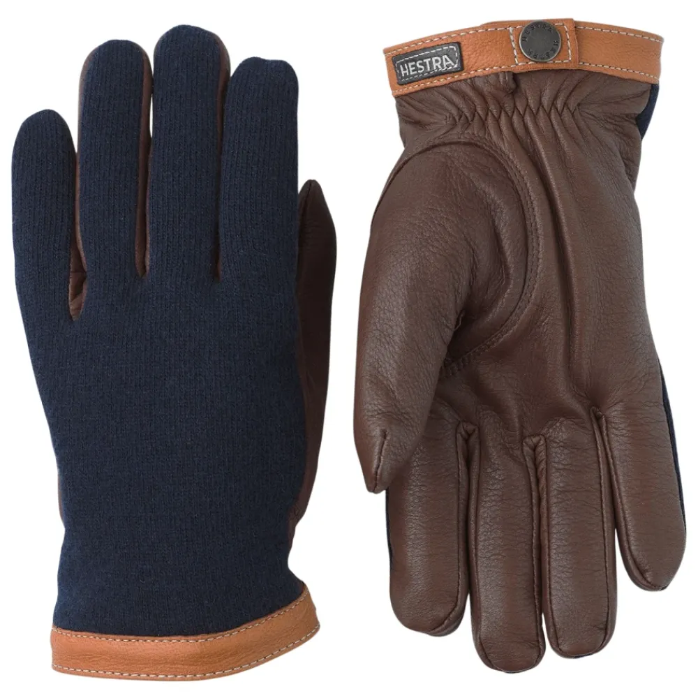 Handsker^Hestra Deerskin Wool Tricot Multifarvet