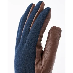 Handsker^Hestra Deerskin Wool Tricot Multifarvet