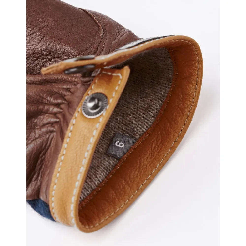 Handsker^Hestra Deerskin Wool Tricot Multifarvet