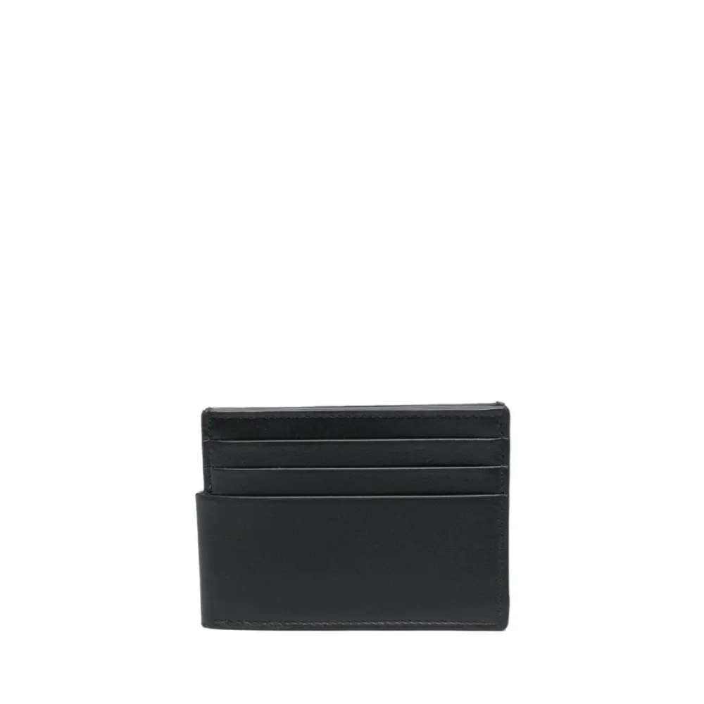 Punge & Kortholder<Alexander McQueen Delbar Dobbelt Kortholder Sort