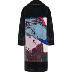 Frakker^Cesare Gaspari Deluxe Lang Rygprint Frakke Lovers Sort