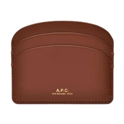 Punge & Kortholder<A.P.C. Demi-Lune Card Holder Brun